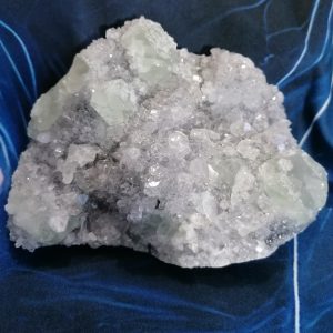 Apophyllite and Green Fluorite Crystal Cluster #113