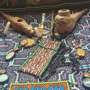 Shipibo Kené Beaded Medicine Pouch