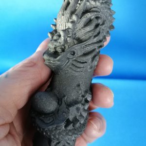 Black Shungite Protector Dragon and Egg Tower #14