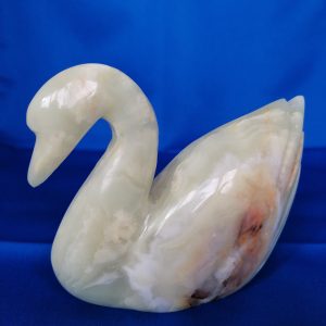 Collectors Grade Hand Crafted Onyx Swan #16