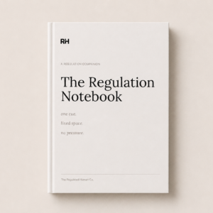 The Regulation Notebook - An Open-Format Journal for Daily Nervous System Regulation (Paperback)