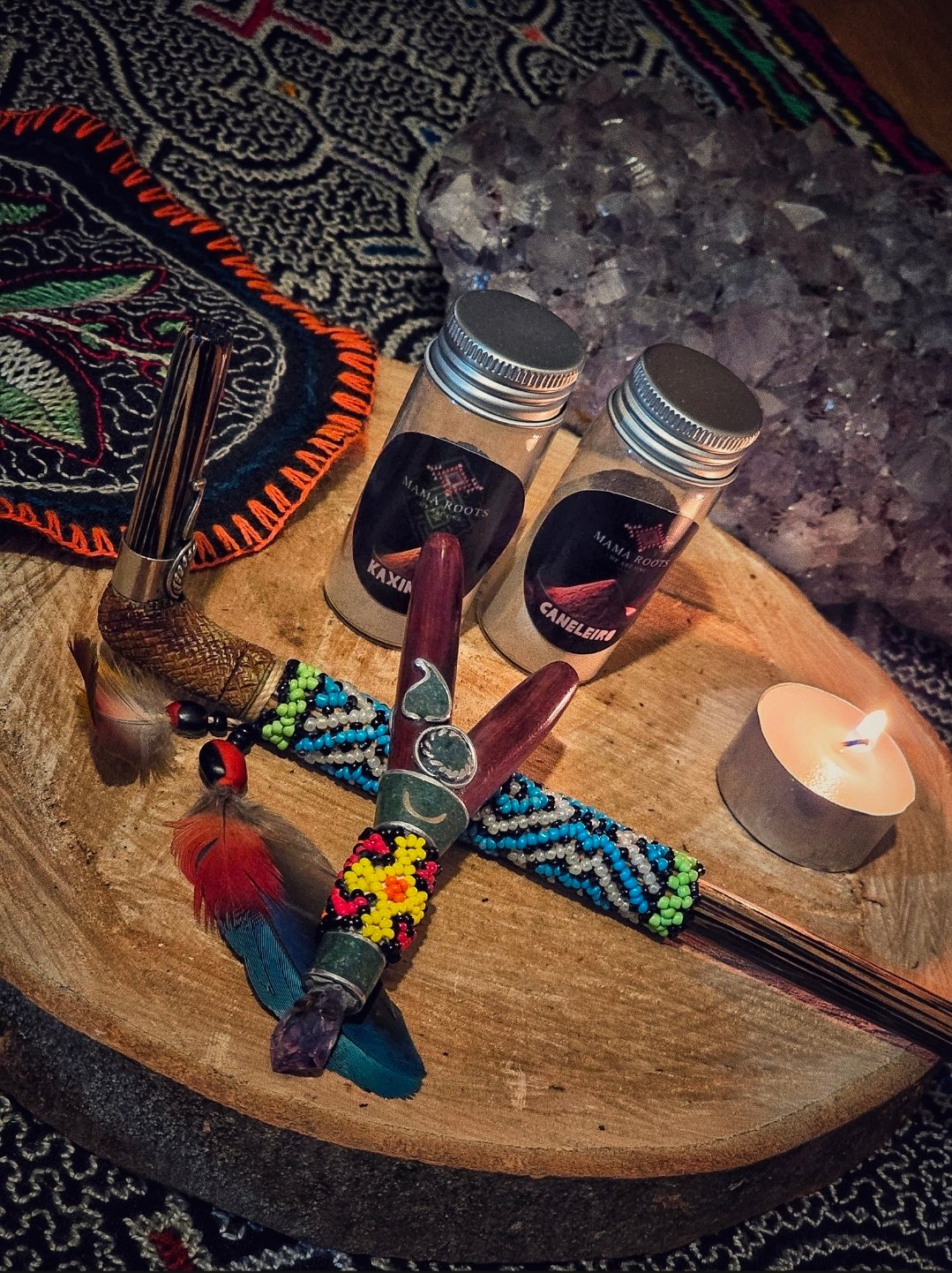 Shipibo Kené Hapé Bundle - Kuripe, Tepi & 2 x 10g Hapé - Image 2