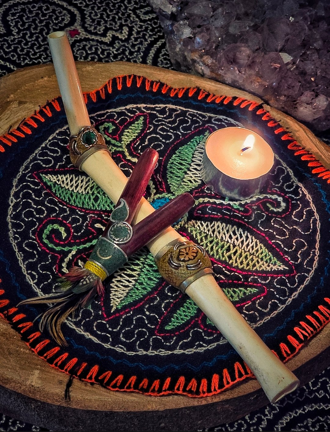 Bone Tepi & Wooden Kuripe Hapé Bundle - 2 x 10g Hapé - Image 2